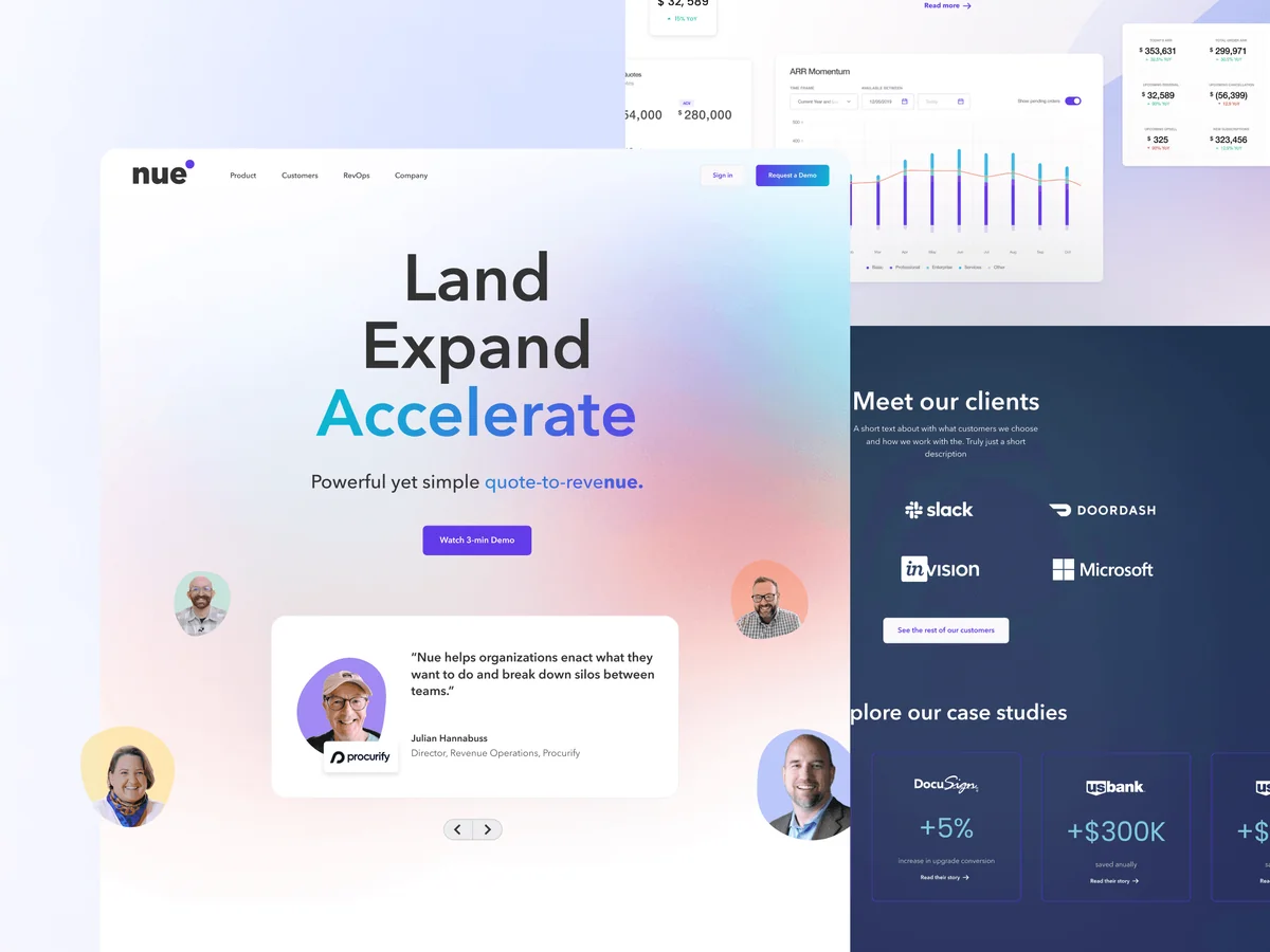 Nue Homepage, design by rh.design